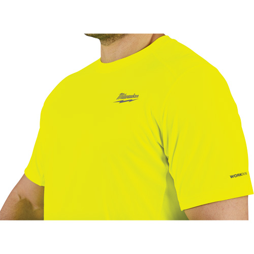 Workskin Lightweight High Visibility Shirt, Men's, Small, Yellow We Share Industrial Supply