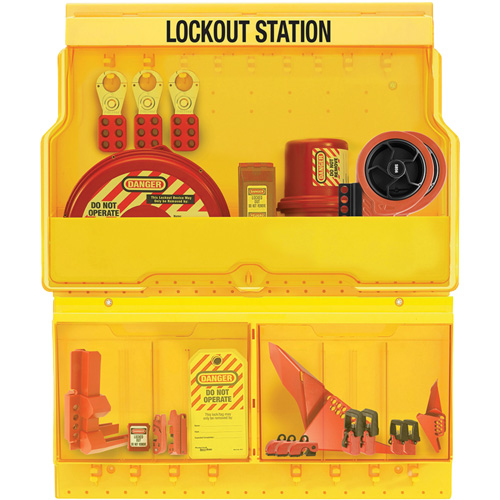 Premier Valve & Electrical Deluxe Lockout Station, None Padlocks, 32 Padlock Capacity, Padlocks Not Included We Share Industrial Supply