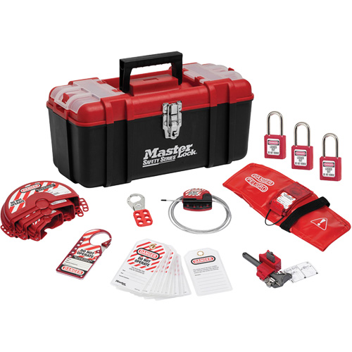 Standard Lockout Kit with Zenex Thermoplastic Locks, Valve Kit, 13 Components We Share Industrial Supply