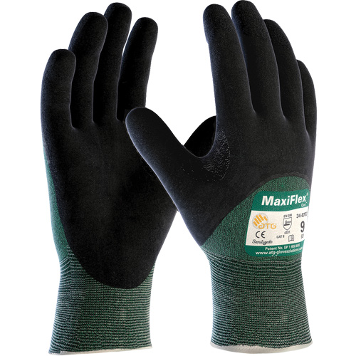 Gants sans coutures r&eacute;sistant aux coupures ATG MaxiFlex Cut, Taille Grand, Calibre 15, Rev&ecirc;tement Nitrile, Enveloppe en Fil technique, ASTM ANSI niveau A2/EN 388 niveau 3/EN 388 niveau B We Share Industrial Supply