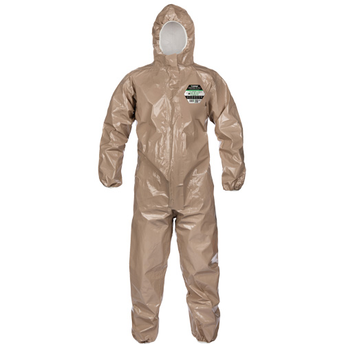 Coveralls, ChemMax 4 Plus, Large, Brown We Share Industrial Supply