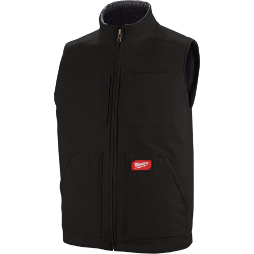 Veste doubl&eacute;e en sherpa ultra-r&eacute;sistante, Hommes, Petit, Noir We Share Industrial Supply