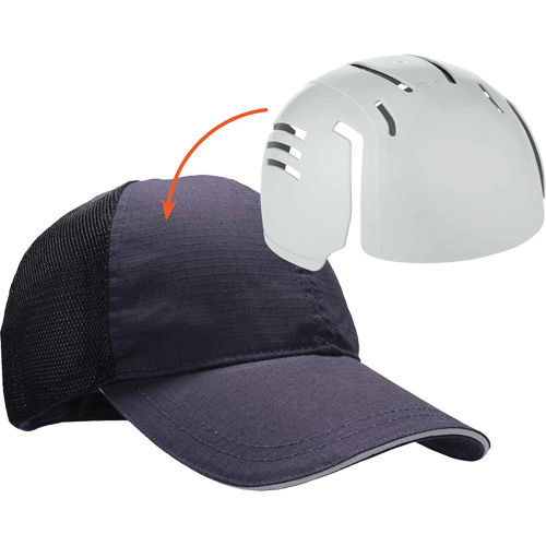 Casquette de baseball standard Skullerz 8946 avec encart, Bleu marin We Share Industrial Supply