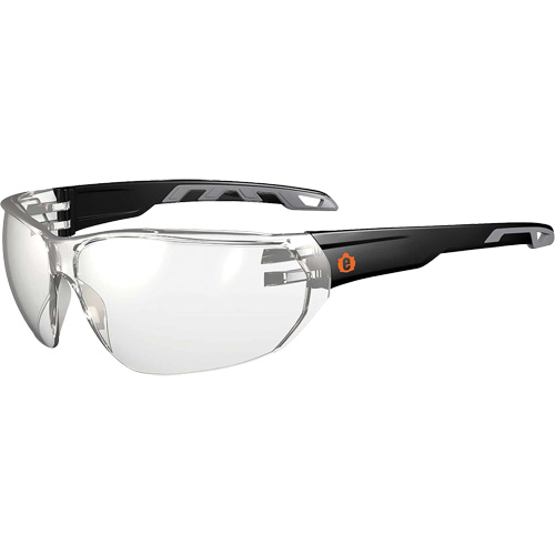 Lunettes de s&eacute;curit&eacute; sans monture Skullerz VALI, Lentille Int&eacute;rieur/ext&eacute;rieur, Anti-&eacute;gratignures, ANSI Z87+/R&eacute;pond ou surpasse la norme CSA Z94.3 We Share Industrial Supply