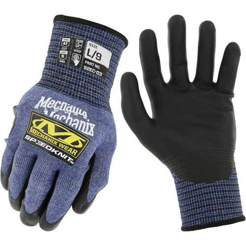 Gants r&eacute;sistants aux coupures SpeeKnit S2EC03, Taille Petit/7, Calibre 18, Rev&ecirc;tement Ur&eacute;thane, Enveloppe en PEHP/Tungst&egrave;ne, ASTM ANSI niveau A7/EN 388 niveau F We Share Industrial Supply