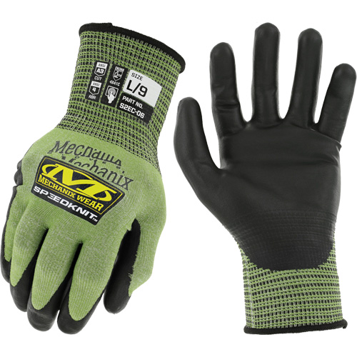 Gants r&eacute;sistants aux coupures SpeeKnit S2EC06, Taille Petit/7, Calibre 18, Rev&ecirc;tement Ur&eacute;thane, Enveloppe en PEHP/Tungst&egrave;ne, ASTM ANSI niveau A4/EN 388 niveau D We Share Industrial Supply