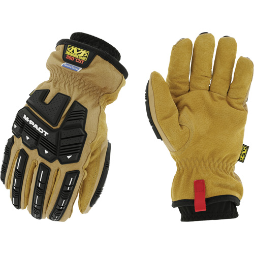 Coldwork Waterproof M-Pact&reg; Driver Gloves, 8, Grain Leather Palm, Elastic Cuff We Share Industrial Supply