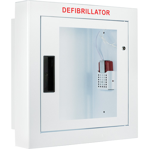 Grande armoire semi-encastr&eacute;e avec alarme, Zoll AED Plus/Zoll AED 3/Cardio-Science/Physio-Control Pour, Non m&eacute;dical We Share Industrial Supply