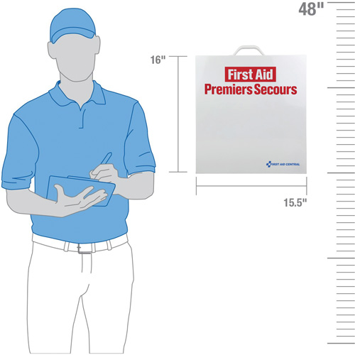 SmartCompliance&reg; First Aid Cabinet, Meets CSA Z1220-17 Type 2 Low-Risk Environment, Small (2-25 Workers) We Share Industrial Supply