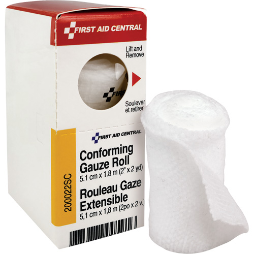 Recharge de bandage en gaze &eacute;tirable et conforme SmartCompliance, Rouleau, 6' lo x 2" la, St&eacute;rile, Dispositif m&eacute;dical Classe 1 We Share Industrial Supply