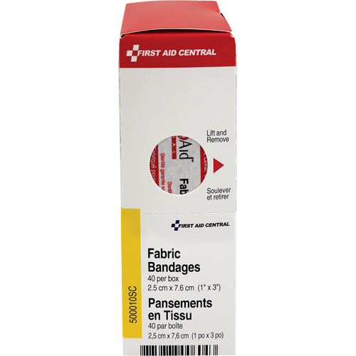 Recharge de bandages adh&eacute;sifs SmartCompliance, Rectangulaire/carr&eacute;e, 3", Tissu, Non st&eacute;rile We Share Industrial Supply