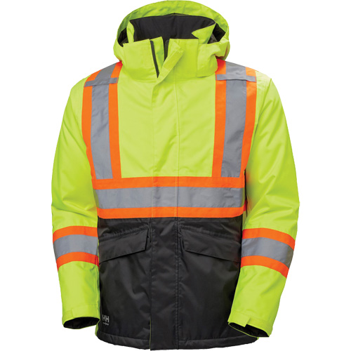 Veste d'hiver Alta, Polyester, Noir/Jaune lime haute visibilit&eacute;, Petit We Share Industrial Supply