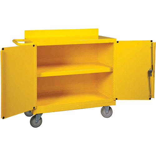 Spill Control Center Cart, 18" L x 38.375" W x 36" H We Share Industrial Supply