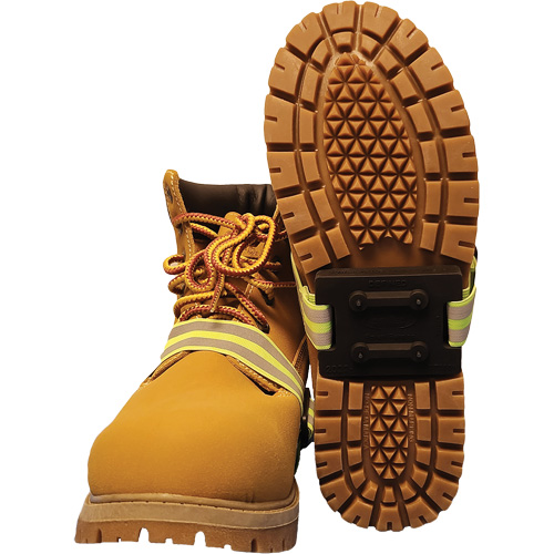 Dispositif de traction &agrave; semelle interm&eacute;diaire avec talon d&eacute;fini Icetred, Caoutchouc/Carbure de tungst&egrave;ne, Traction Crampon, Taille unique We Share Industrial Supply