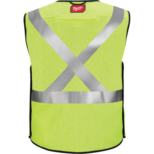 Gilet de s&eacute;curit&eacute; &agrave; maille d&eacute;tachable, Noir/Jaune lime haute visibilit&eacute;, Moyen/Petit We Share Industrial Supply