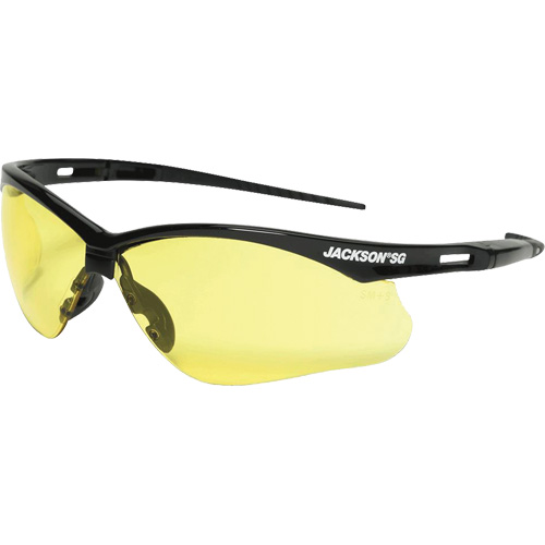 Lunettes de s&eacute;curit&eacute;, Lentille Ambr&eacute;e, Anti-&eacute;gratignures, ANSI Z87+/R&eacute;pond ou surpasse la norme CSA Z94.3 We Share Industrial Supply