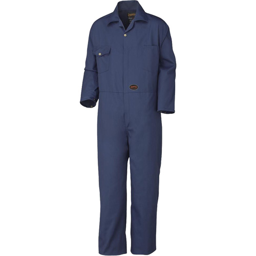 515 Coveralls with Brass Zipper, Men's, Navy Blue, Size 36 We Share Industrial Supply