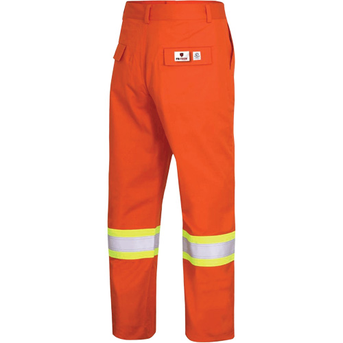 7763 Pantalon de s&eacute;curit&eacute; haute visibilit&eacute; r&eacute;sistant aux arcs &eacute;lectriques FR-Tech 88/12, 36, x 32, Orange haute visibilit&eacute;, 9,7 cal/cm² We Share Industrial Supply