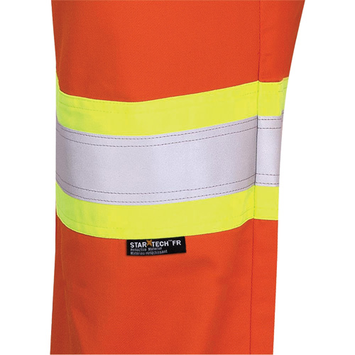 7763 Pantalon de s&eacute;curit&eacute; haute visibilit&eacute; r&eacute;sistant aux arcs &eacute;lectriques FR-Tech 88/12, 36, x 32, Orange haute visibilit&eacute;, 9,7 cal/cm² We Share Industrial Supply