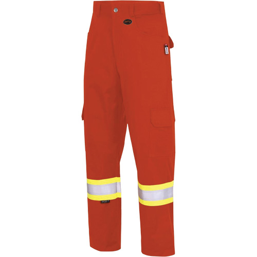 7765 Pantalon cargo de s&eacute;curit&eacute; haute visibilit&eacute; r&eacute;sistant aux arcs &eacute;lectriques FR-Tech 88/12, 30, x 32, Orange haute visibilit&eacute;, 10 cal/cm² We Share Industrial Supply