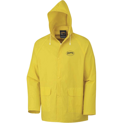 577J Veste imperm&eacute;able, Polyester/PVC, Petit, Jaune We Share Industrial Supply