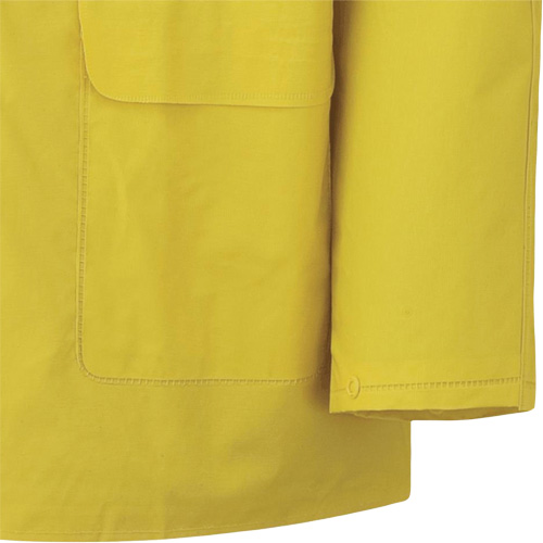 577J Veste imperm&eacute;able, Polyester/PVC, Petit, Jaune We Share Industrial Supply
