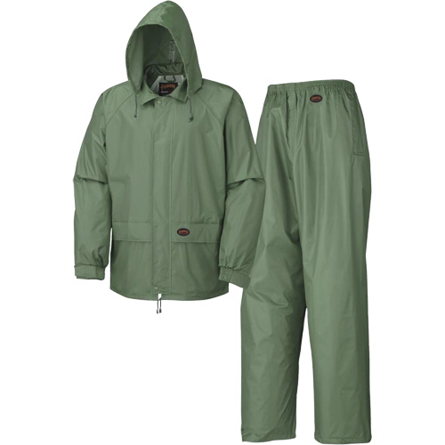 583 V&ecirc;tements imperm&eacute;ables, Polyester/PVC, Petit, Vert We Share Industrial Supply
