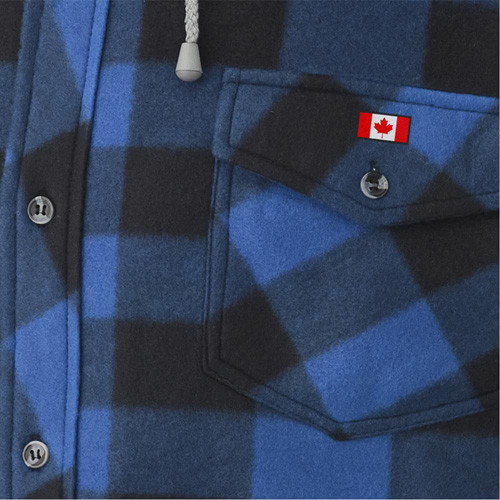 415SS Quilted Hooded Shirt, Men's, Small, Multi-Colour We Share Industrial Supply