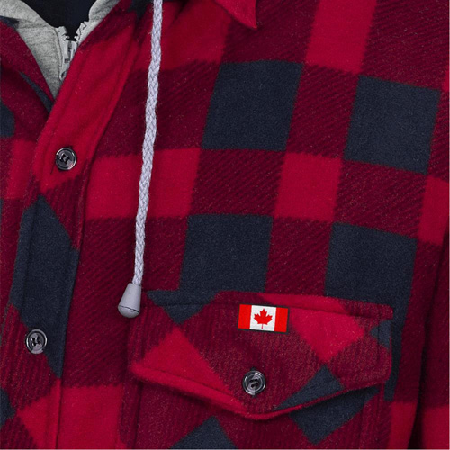 415RB Quilted Hooded Shirt, Men's, Small, Multi-Colour We Share Industrial Supply
