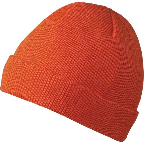 5564A Lined Toque, Acrylic Lining, One Size, High Visibility Orange We Share Industrial Supply