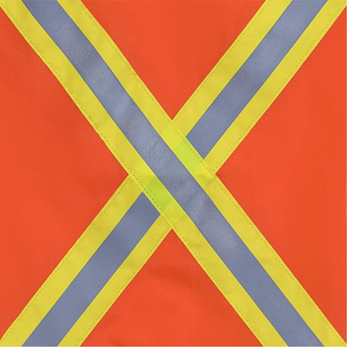 353 Drapeau avec bande r&eacute;fl&eacute;chissante, Polyester We Share Industrial Supply