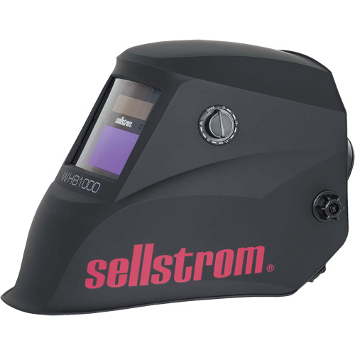 WHB1000 Advantage Series ADF Welding Helmet, 3.54" L x 1.57" W View Area, Black/Red We Share Industrial Supply