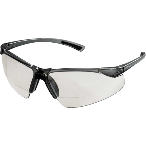 XM340RX Safety Glasses with 2X Magnification, Clear Lens, Anti-Scratch, ANSI Z87+/Meets/Exceeds CSA Z94.3 We Share Industrial Supply
