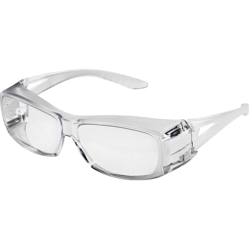 X350 Lunettes de s&eacute;curit&eacute; OTG, Lentille Transparent, Anti-&eacute;gratignures, ANSI Z87+/R&eacute;pond ou surpasse la norme CSA Z94.3 We Share Industrial Supply