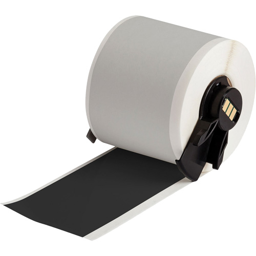 All-Weather Permanent Adhesive Label Tape, Vinyl, Black, 2" Width We Share Industrial Supply