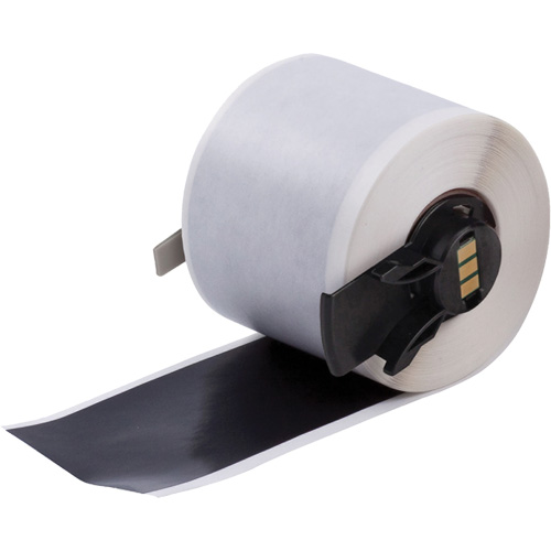 Multi-Purpose Label Tape, Vinyl, Black, 1.9" Width We Share Industrial Supply