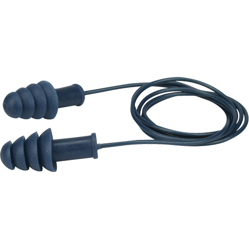 Metal-Detectable Reusable TPR Earplugs, Corded, Bulk - Box, 27 dB NRR, One-Size We Share Industrial Supply