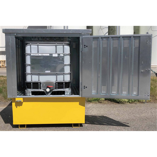 Couvercle rigide en acier Ultra-IBC, 71,1" lo x 83,1" la x 66,3" h, Capacit&eacute; de charge 5640 lb We Share Industrial Supply