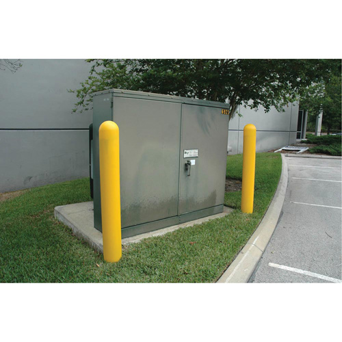 Ultra-Post Protector&reg;, 8" Dia. x 52" L, Yellow We Share Industrial Supply