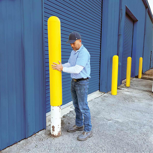 Ultra-Post Protector&reg;, 8" Dia. x 52" L, Yellow We Share Industrial Supply