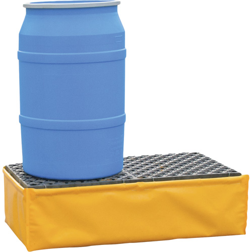 Ultra-Spill Pallet flexible, 2 barils, Capacit&eacute; de d&eacute;versement 66 gal. US, 48" x 24" x 14" We Share Industrial Supply