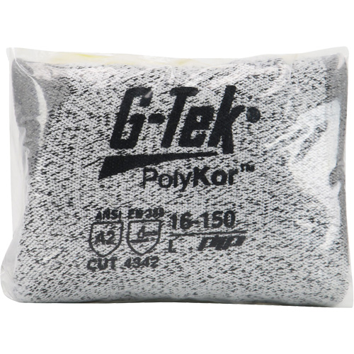 Gants r&eacute;sistants aux coupures G-Tek en tricot sans couture, Taille T-petit, Calibre 13, Rev&ecirc;tement Polyur&eacute;thane, Enveloppe en PolyKor, ASTM ANSI niveau A2/EN 388 niveau B We Share Industrial Supply