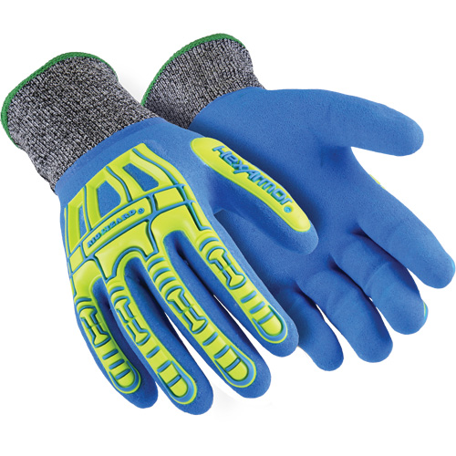 Gants r&eacute;sistants aux coupures Rig Lizard Fluid 7102, Taille 5/2T-petit, Calibre 13, Rev&ecirc;tement Nitrile, Enveloppe en Fibre de verre/PEHP, ASTM ANSI niveau A4 We Share Industrial Supply