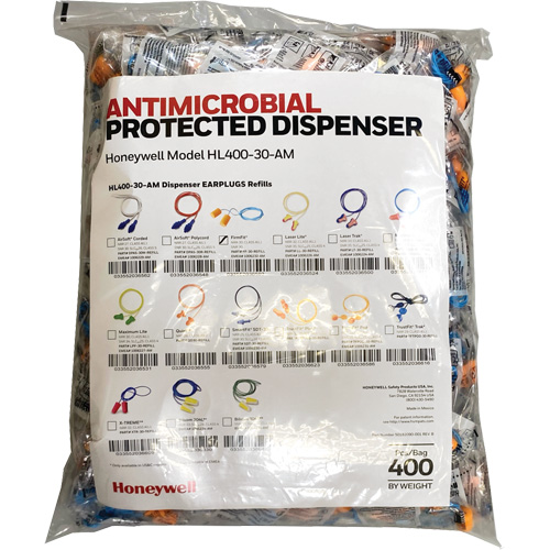 FF-30 Earplugs Refill for HL400 Dispenser, Bulk - Polybag, Corded We Share Industrial Supply