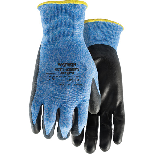 359 Stealth Stinger Cut Resistant Gloves, Size X-Small, 15 Gauge, Polyurethane Coated, Glass Fibre/Nylon/Spandex Shell, ASTM ANSI Level A2/EN 388 Level B We Share Industrial Supply
