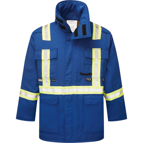 Westex&reg; DH Antistatic 6.5 oz. Flame Resistant Insulated Parka, 2X-Large, Royal Blue We Share Industrial Supply