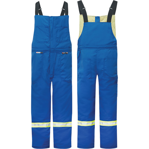 Westex&reg; DH Antistatic 6.5 oz. Flame Resistant Insulated Bib Pants, Small, Royal Blue We Share Industrial Supply