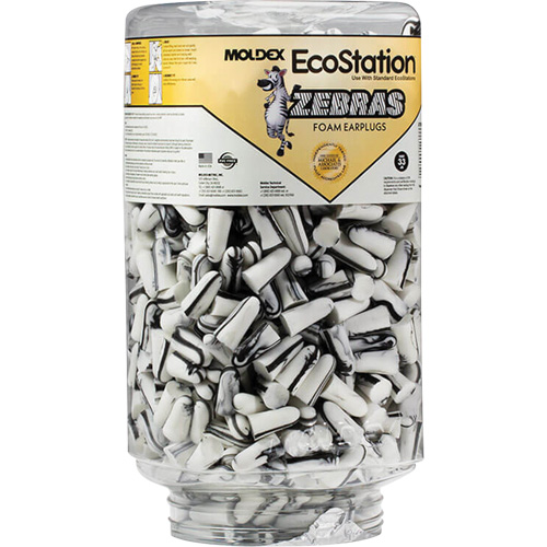 Zebras Disposable Earplugs Refill for EcoStation&reg;  Earplug Dispenser, Bulk - Canister We Share Industrial Supply
