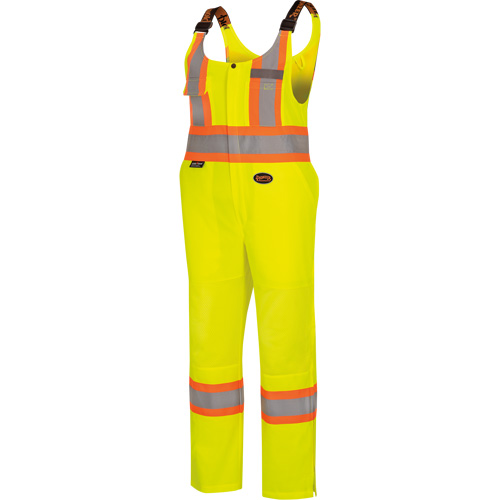 6000W Women's High-Visibility Traffic Safety Overalls, Polyester, X-Small, High Visibility Lime-Yellow We Share Industrial Supply