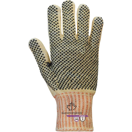 Gants r&eacute;sistants &agrave; la coupe Contender SPGRK2D, Taille Petit, Calibre 7, Rev&ecirc;tement PVC, Enveloppe en Kevlar/Fil technique, ASTM ANSI niveau A6 We Share Industrial Supply